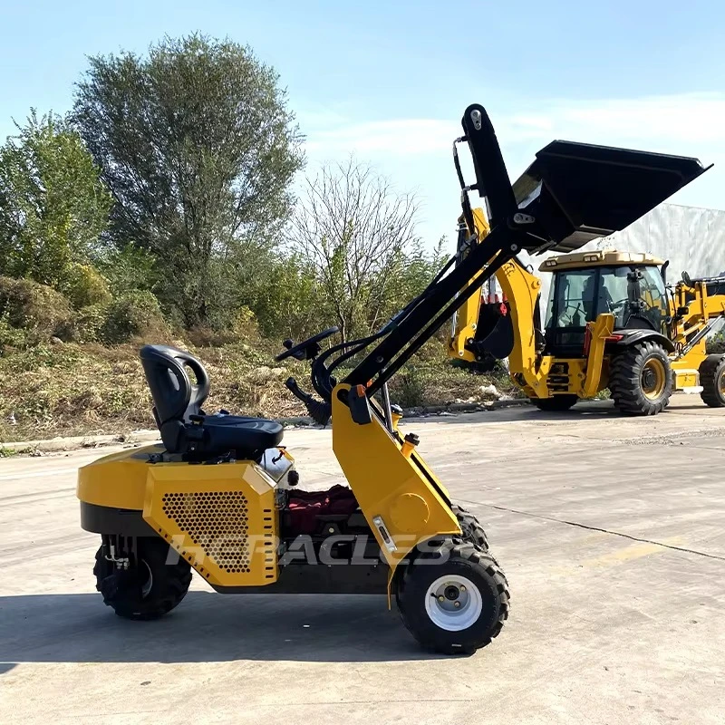 HERACLES Gas Engine Air Cooling H130 Wheel Loader Compact Front Mini Loader Snow Removal Machinery Equipment