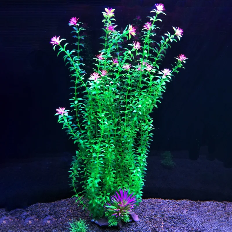

10pcs 52cm Large Aquarium Aquascape Simulation Aquatic Plants Aquarium Plastic Seaweed Scenery Soft Fake Aquatic Plants