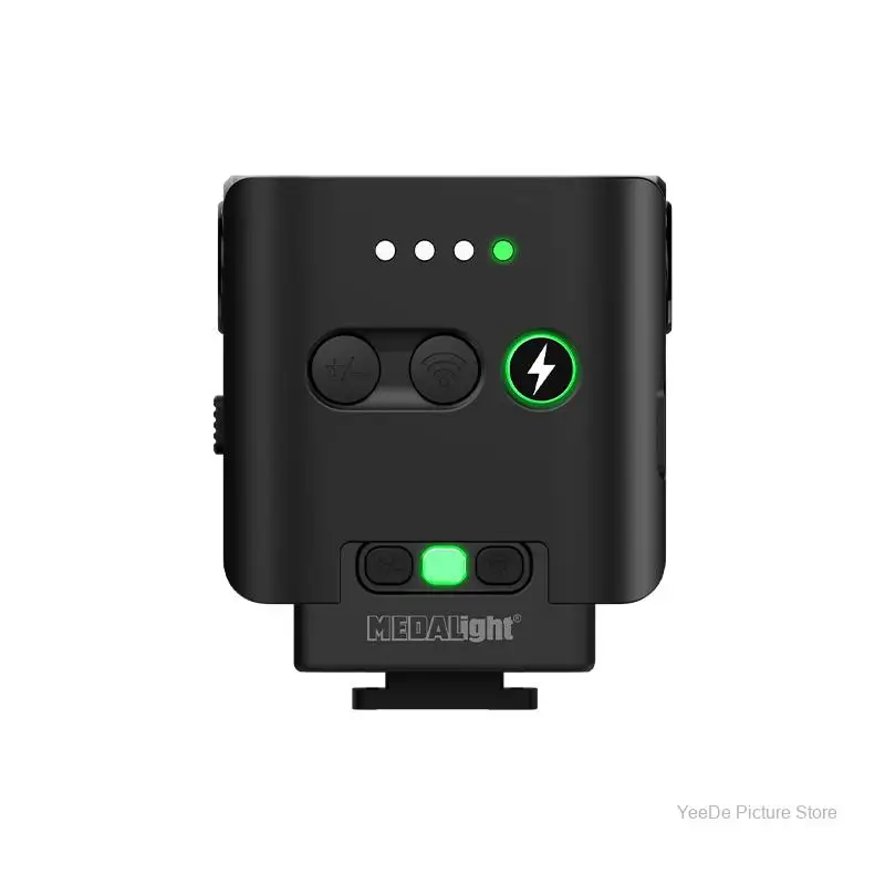 Medalight F2 كاميرا صغيرة قابلة للشحن ضوء فلاش Speedlite لكاميرات فوجي/سوني/نيكون/كانون/لايكا الرقمية فيلم DSLR