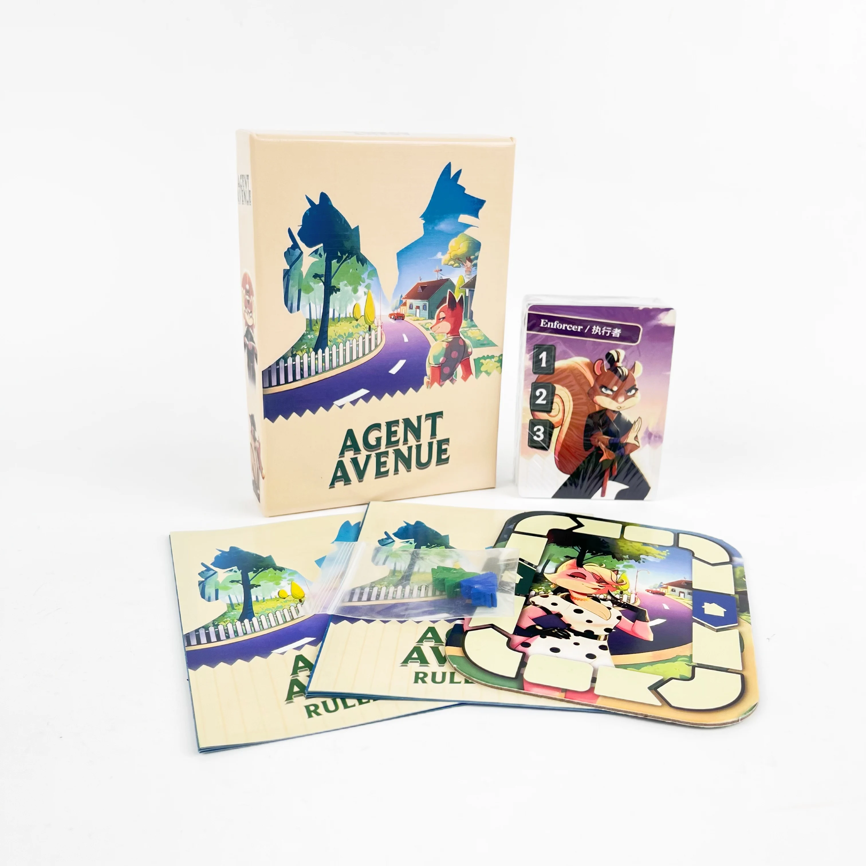 لعبة بطاقة Agent Avenue - جائزة SDJ لعام 2025، لعبة لوحة حفلات عائلية ممتعة للبالغين والمراهقين