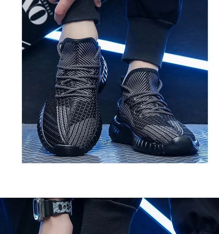 Neue Frühlings- und Herbst-Herrenschuhe aus atmungsaktivem Mesh-Canvas, modische Freizeitsneaker im koreanischen Trend, leichte Wanderschuhe – Detail 8