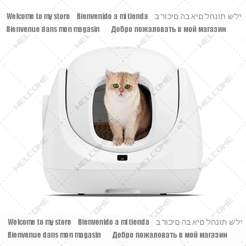 

Self Cleaning Litter Box Automatic Toilet for Cats Large Closed Sandbox Cat Pet Smart Items Arenero Gato Cerrado Cat WC