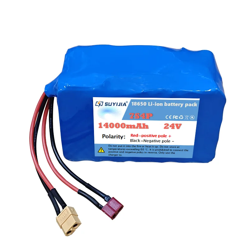 24V 14000mAh Electric Wheelchair/scooter/lithium Battery Pack – 7S4P 18650 Cells, Built-in BMS, Including 29.4V2A Charger