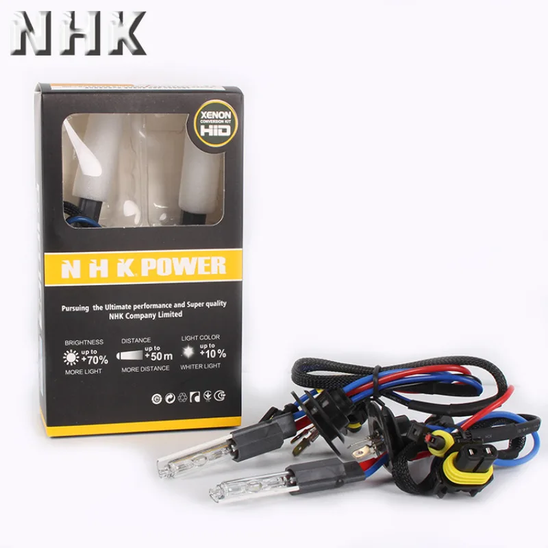 NHK Hid Bi Xenon Quick Plug Bulb 19.8mm 4300K 5500K 6000K Universal Car Accessories