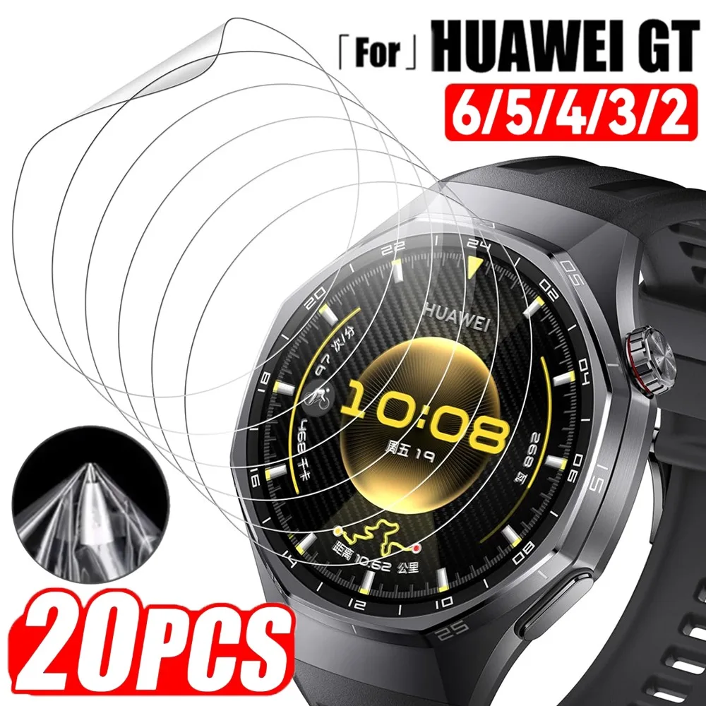 Soft Hydrogel Film for Huawei Watch GT 6 Pro 5 4 3 2 41mm 42mm 46mm Anti-Scratch Protective Film for Huawei GT5 Screen Protector