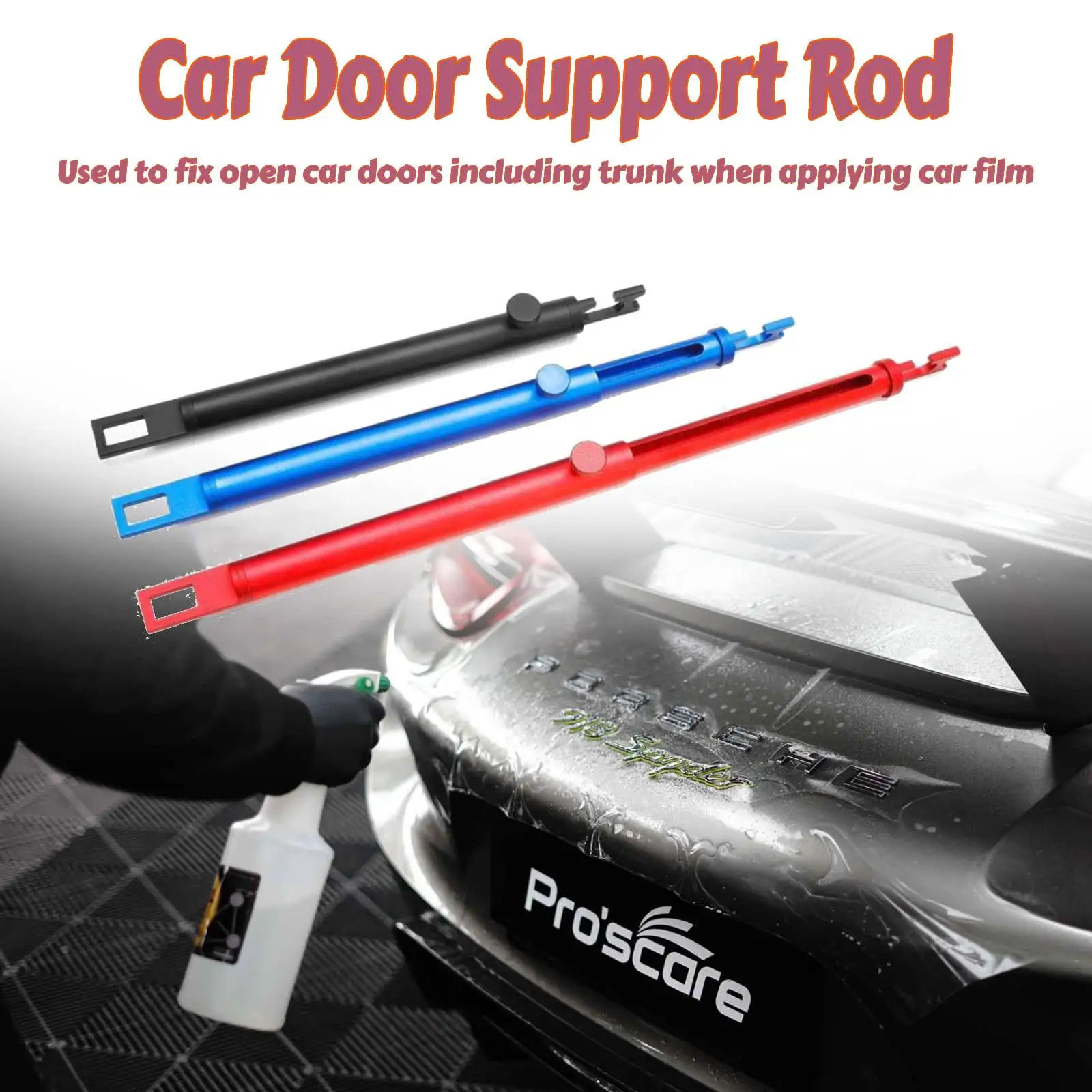 Rear Trunk Lift Support Support Bar Aluminum Alloy Fixing Tools Automotive Accessories Convenient Durable Hood Trunk Support