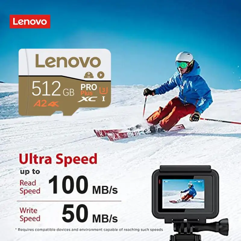 Lneovo 2TB Mini SD Card 1TB High Speed Memory Card 128GB Class 10 Micro TF SD Card 512GB A2 U3TF Flash Card For Nintendo Switch