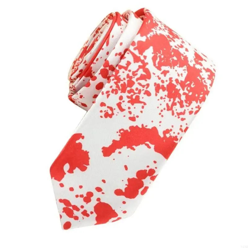 Y5JD MEN MEN'S HALLOWEEN موضوع NECKTIE لمناسبة المهرجان مناسبة ناعمة من البوليستر المقاوم للبوليستر