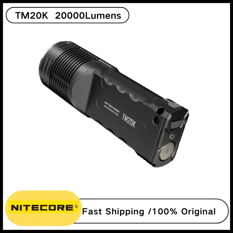 

NITECORE TM20K Tactical Flashlight 20000Lumens 19 x CREE XP-L2 LEDs USB Rechargeable Built-In Battery Searchlight Spotlight