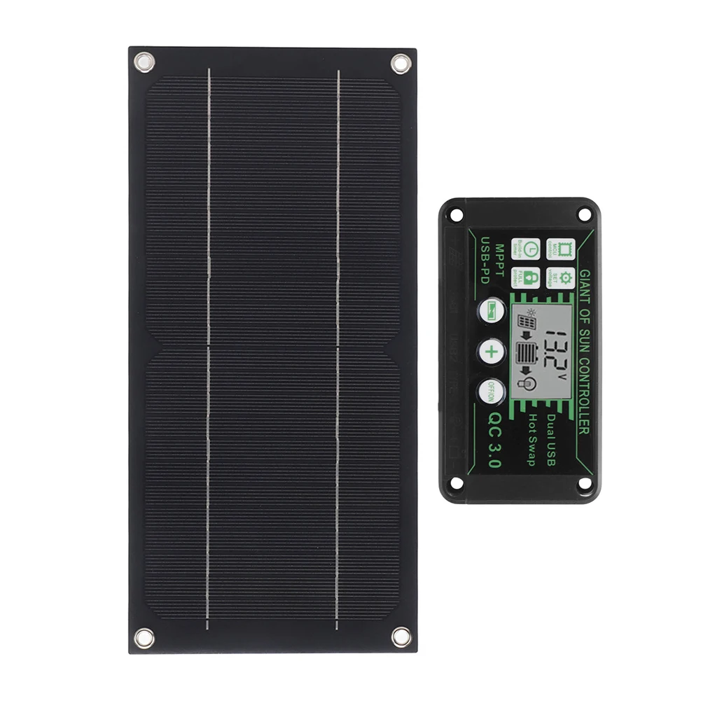 Off-grid Power 600W 600W Solar Kit Solar Panel For Camping Charge Controller Monocrystalline Panel Easy Installation Lightweight