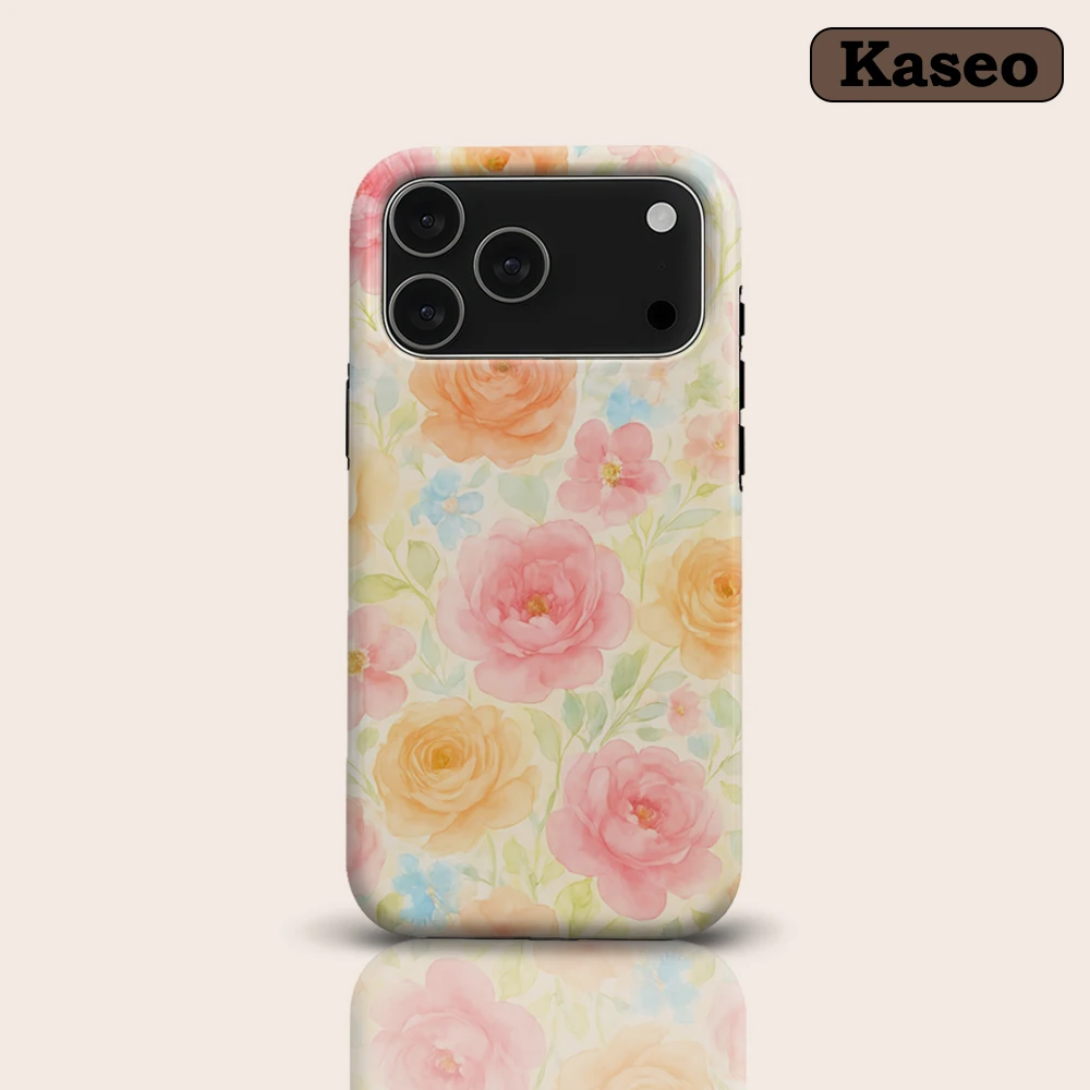 

Watercolor Floral Bouquet for Magnetic Phone Case for IPhone 17 16 15 14 13 Pro Max Plus Single Double-layer Tough Case