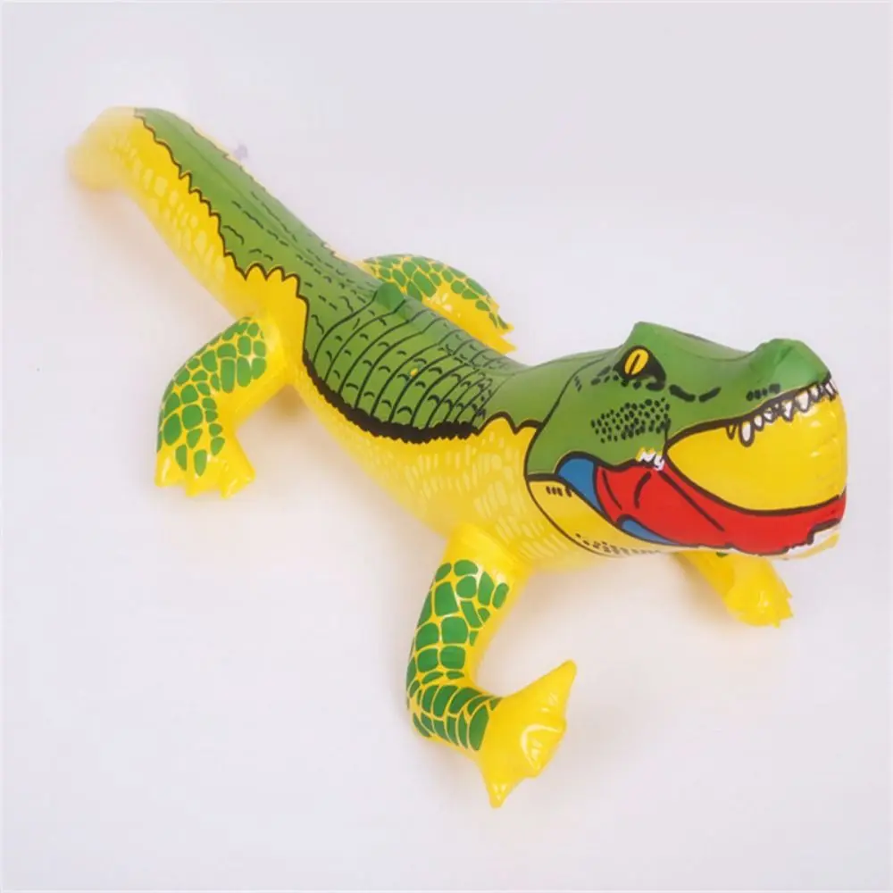 Jeu de Crocodile gonflable en PVC, 2 pièces, ballon d'alligator flottant, jouets d'eau flottants, jouet Crocodile Double bat
