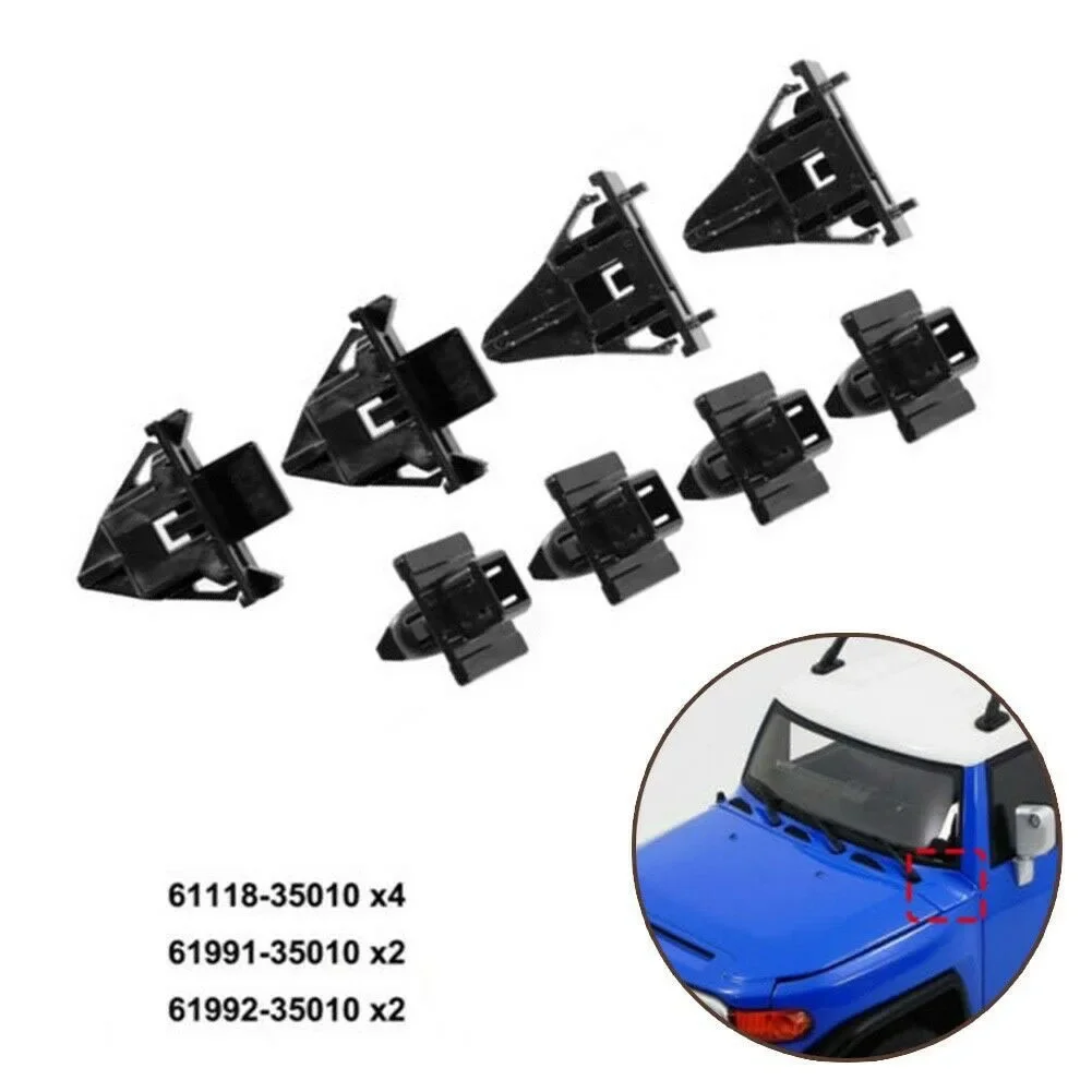 Retainer Clips 8pcs Accessories Body Fender Cowl Clip Front Moulding Replacement Front FOR TOYOTA FJ Cruiser 07-14