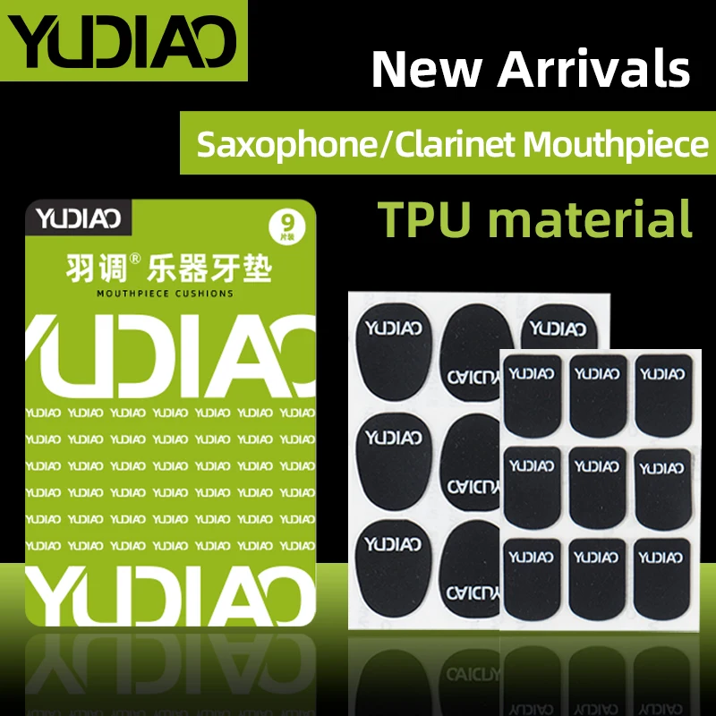 Saxophone Mouthpiece Pads for Alto Saxophone, Metal Mouthpiece Pads, Clarinet Black Transparent Mouthpiece Pads for Clarinet Use