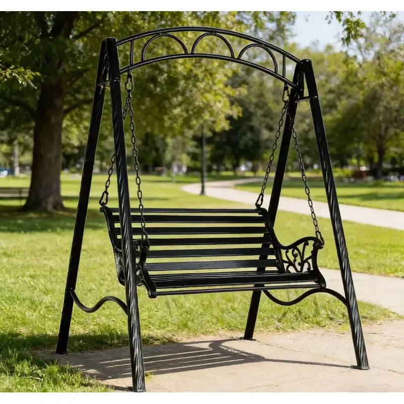 New Design Cast Aluminum Premium Furniture Garden Swing Chair Outdoor Swing Set Garden Street Outdoor Furniture