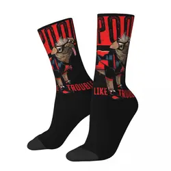 Calcetines Kawaii Unisex de Deadpool y Lobezno, calcetines cálidos con diseño de olores, supersuaves, regalos maravillosos