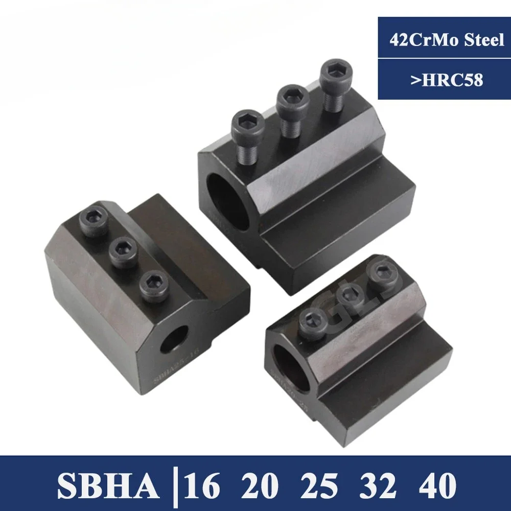 SBHA16 20 25 32 Lathe Tool Holder Inner Diameter Guide Sleeve Auxiliary Tool Holder Shock Absorption Straight Shank SBHA