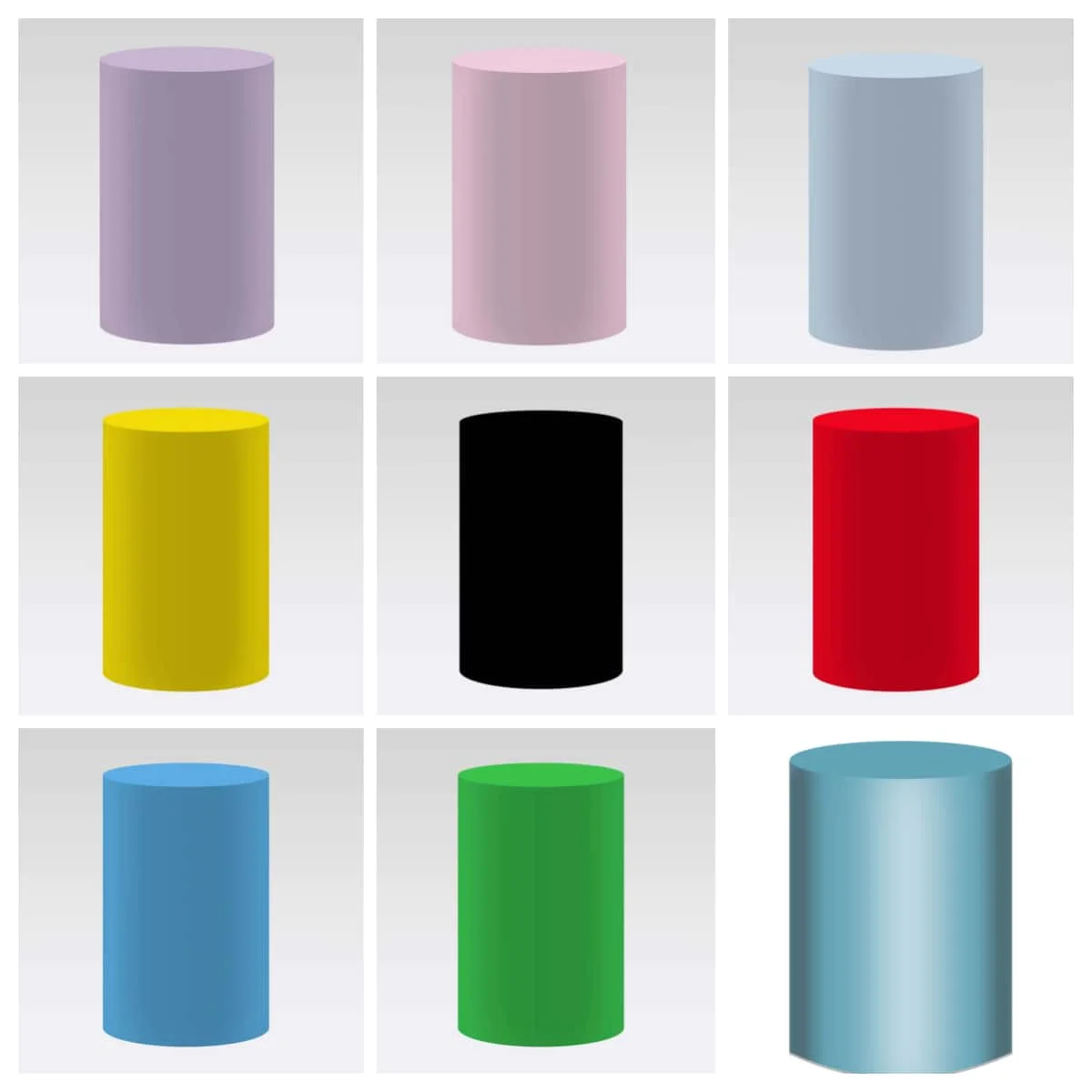 

Красочный сплошной цвет крышка цилиндра плинтус эластичный фон на заказ сплошной цвет свадьба детский душ день рождения колонна торт Smash