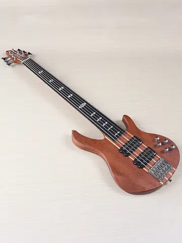 Fretless 6 String Electric Bass Guitar 5 String Active Guitarra Solid Saplele Wood Body  43 Inch Bass Guitar High Grade