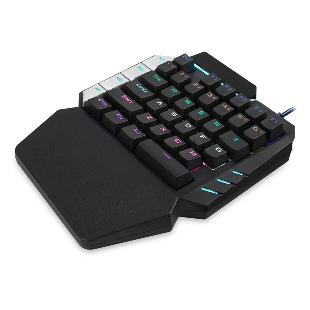 K109 RGB 38 Key One-handed USB Mechanical Gaming Wired Keyboard Blue Switch 42 Keys Gamer for Computer PC Laptop