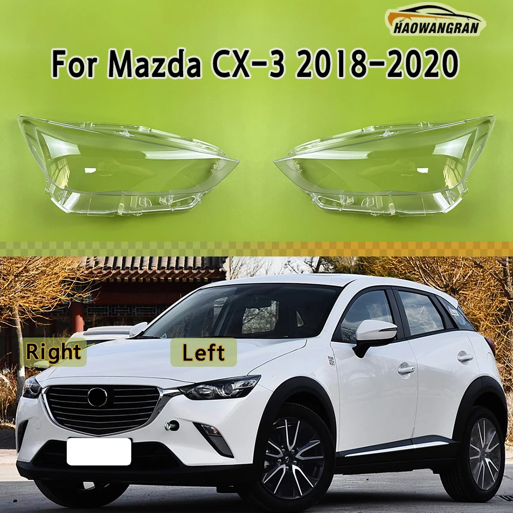 

Headlight Cover Headlamp Shell Transparent Lampshade Case Plexiglass Replace Original Lens For Mazda CX-3 2018 2019 2020