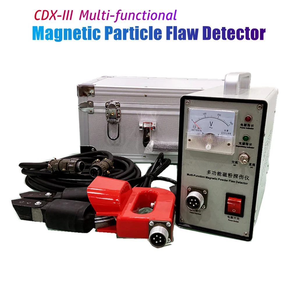 

CDX-III Multifunctional Magnetic Particle Flaw Detector A,D,E,O 4 Probe Types AC/DC Magnetization Magnetic Yoke Detection Tester