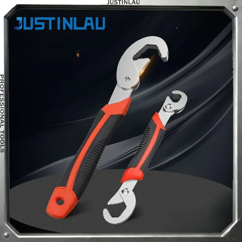 

JUSTINLAU Integrated Adjustable Wrench Universal Wrench Tool Set for Quick and Automatic Movement of Wrench Manual Opeation Tool