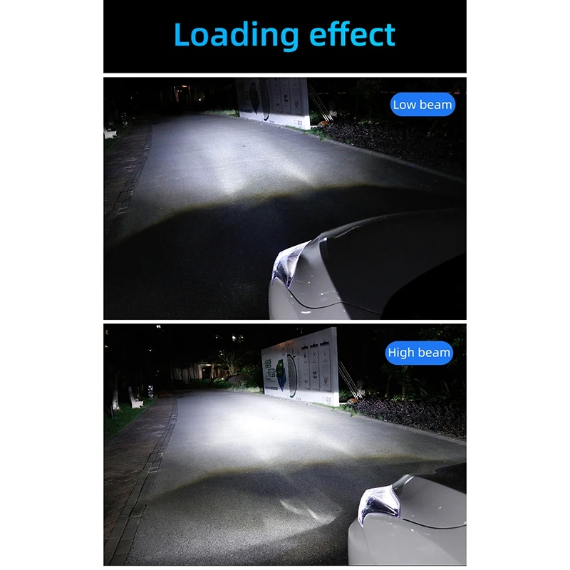 

60 Вт/пара ламп H4 светодиодный мини-объектив проектора Automobles лампа 8000LM комплект для переоборудования Hi/Lo фара RHD LHD