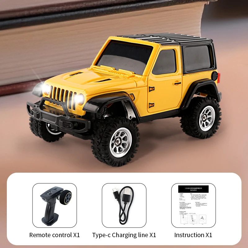 

НОВЫЙ 2,4G радиоуправляемый альпинистский автомобиль 1/36 4WD полномасштабный радиоприемник с дистанционным управлением внедорожный автомобиль фонари RC игрушки модель подарки для мальчиков на открытом воздухе