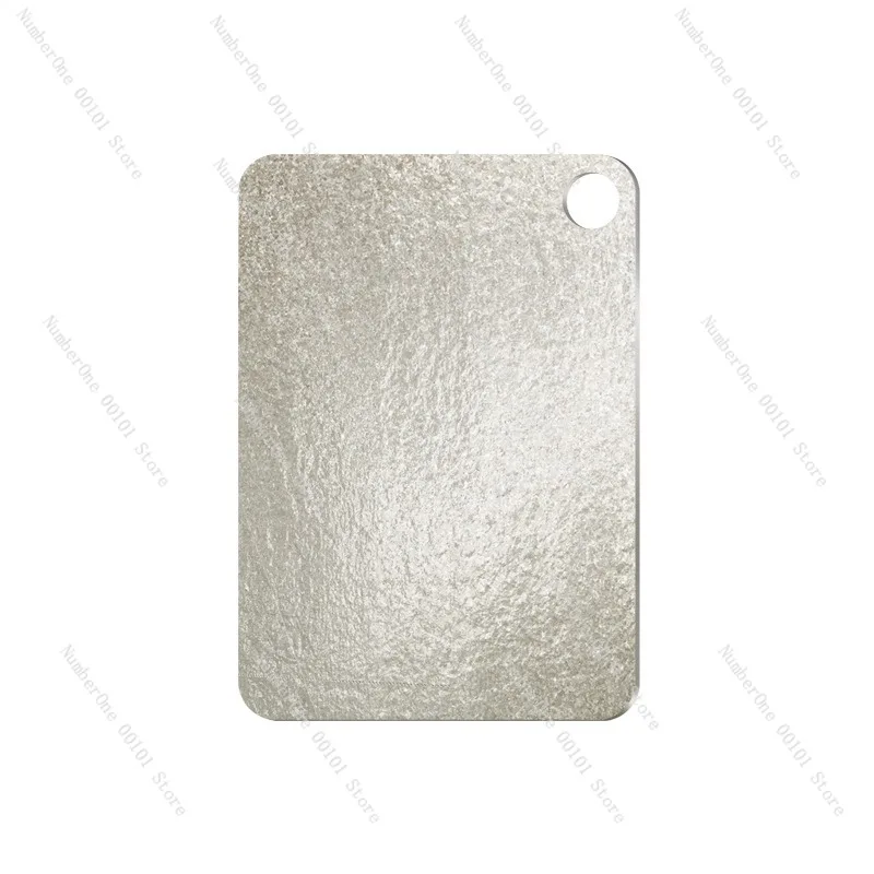 Pure Titanium Cutting Board Ice Crystal Titanium Chopping Block Portable Outdoor Camping Vegetable Meat Slicing Board Food