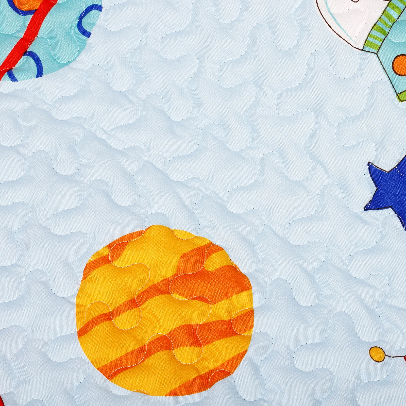 

Cartoon Baby Play Mat Spacious Soft Crawling Area Anti Slip Baby High Chair Mat for Floor Food Splash Protector