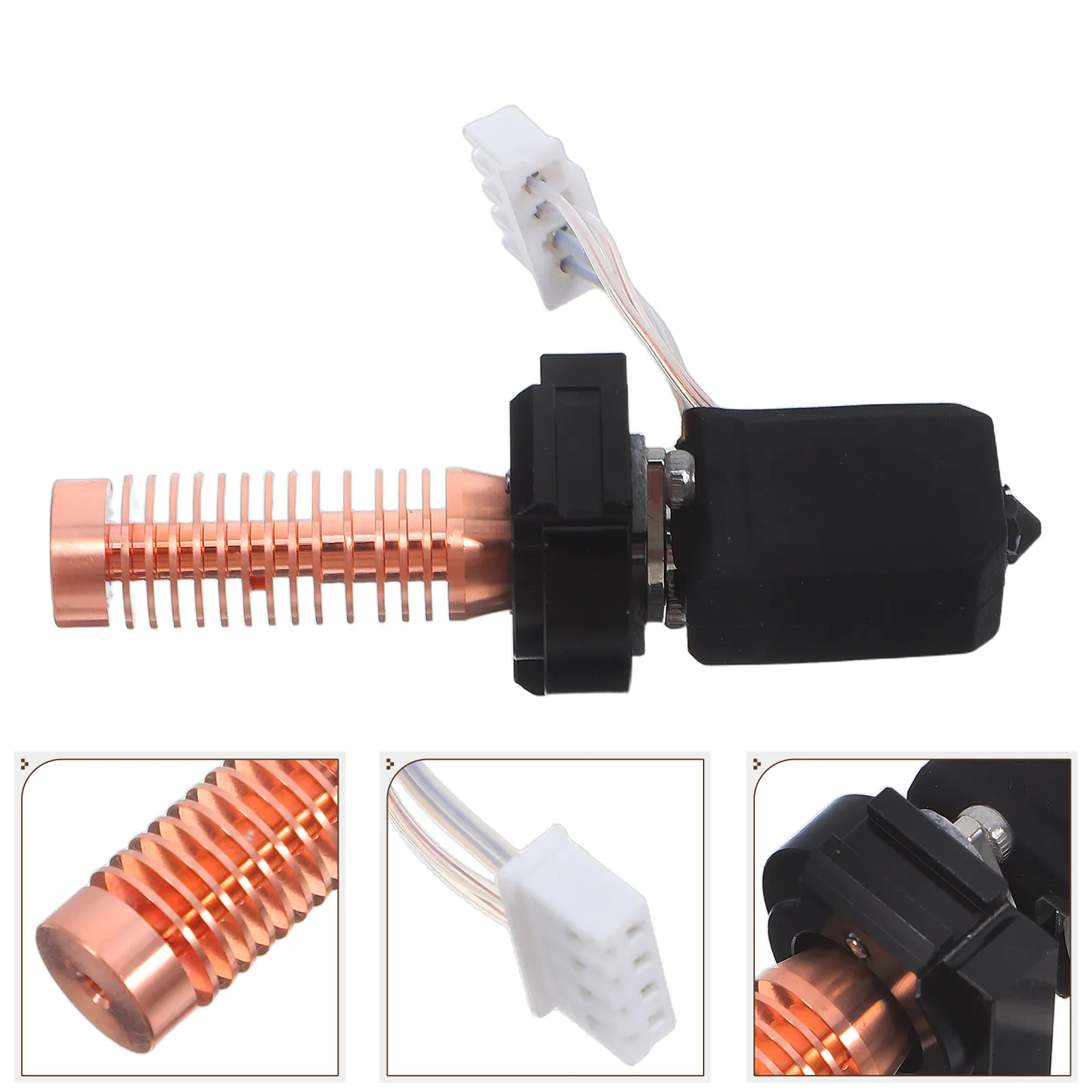 

3D Printer Nozzles Quick-Detachable Extruder Nozzle Copper Plated High Speed Nozzle Tips Replacement for Home School Studio