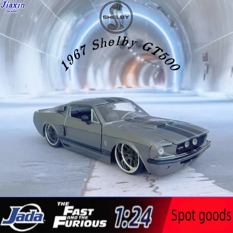

jada 1967 Shelby GT500 simulation 1/24 alloy metal car model classic static display gift