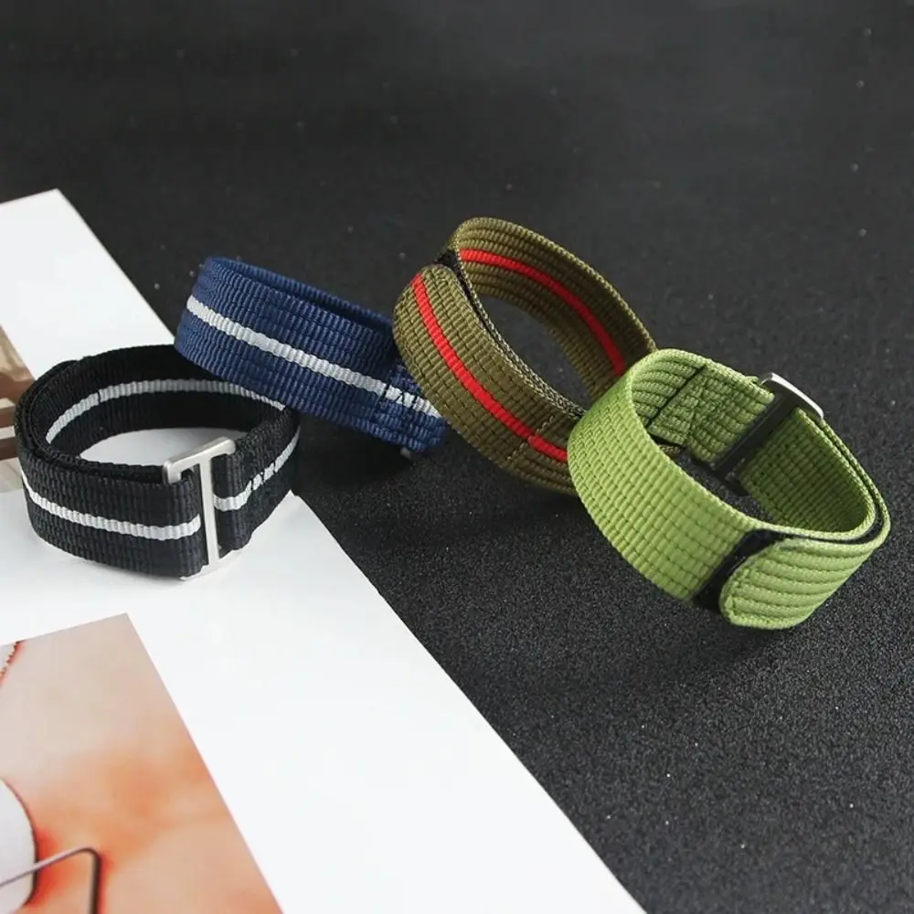 튜더 베이 프리미엄 시계 밴드 스포츠 편안한 세척 가능한 팔찌용 나일론 루프 스트랩 20mm 22mm