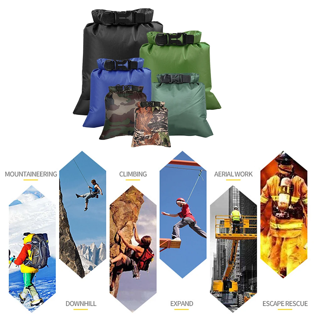 6 PCS Outdoor Waterproof Bag Dry Sack for Drifting Boating Floating Kayaking Beach