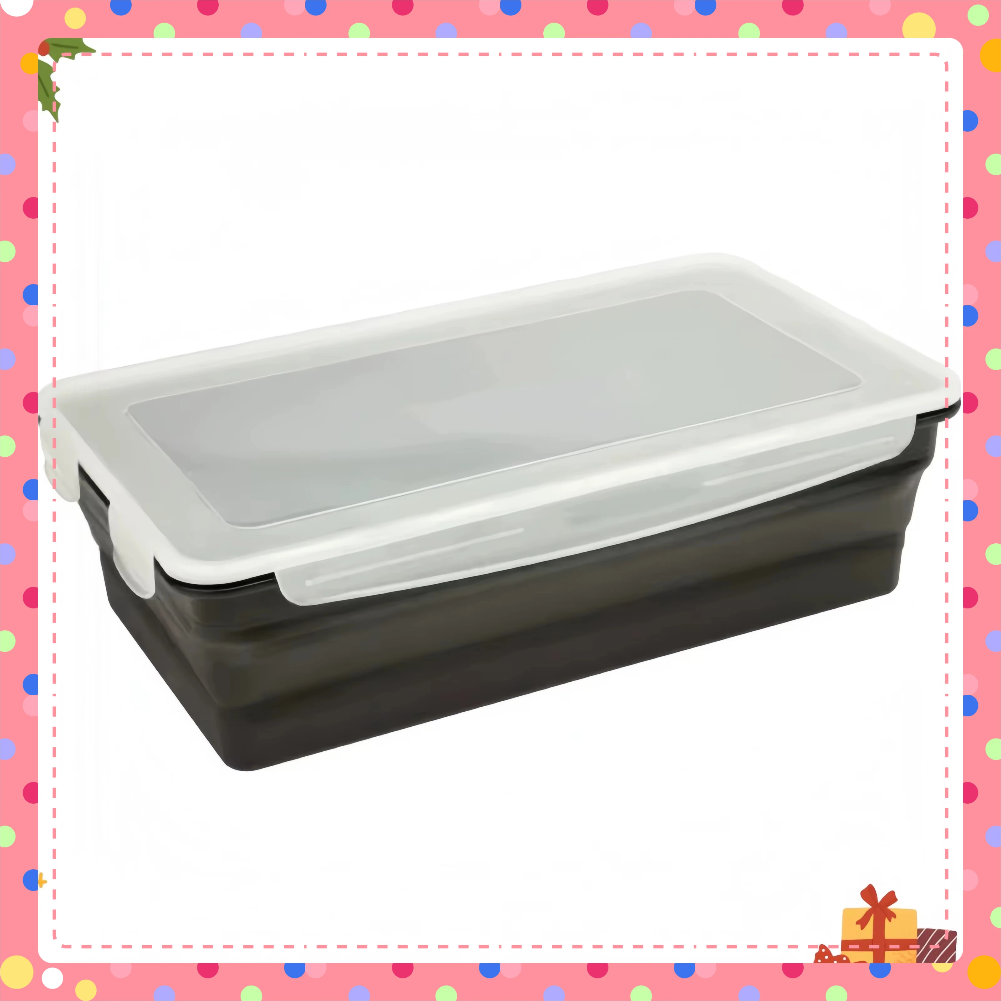 Wadah Marinade Lipat XL - Penutup Klik Aman Menjaga Kesegaran, Desain Hemat-Ruang untuk Dapur & Berkemah