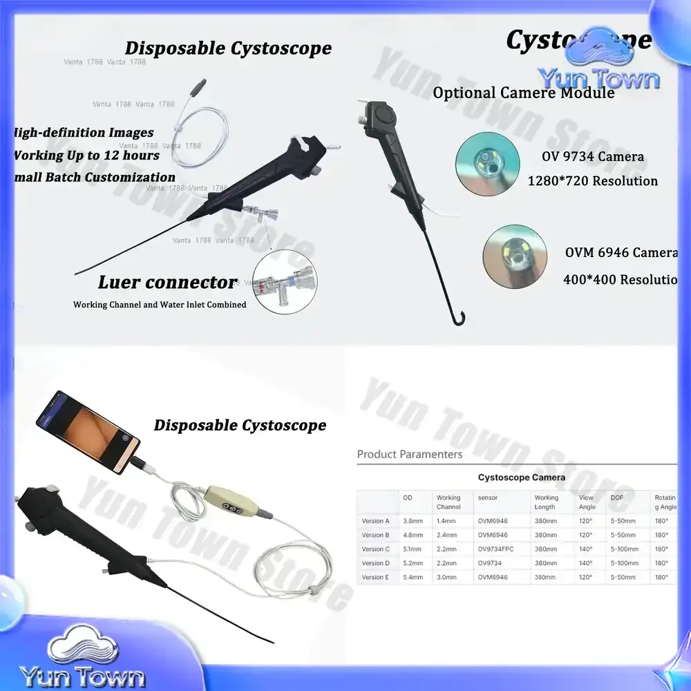 Flexible Cystoscope Digital USB Endoscopy 400*400 Pixel for Veterinary Disposable Por Wholesale Factory Price