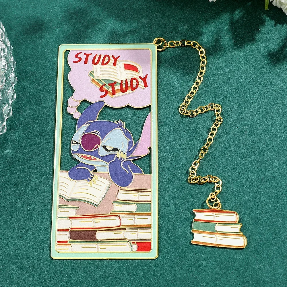 Cartoon Disney Creative Stitch Metal Bookmark for Book Lovers Women Men Kids Fans Collection Graduation Back To School Gifts