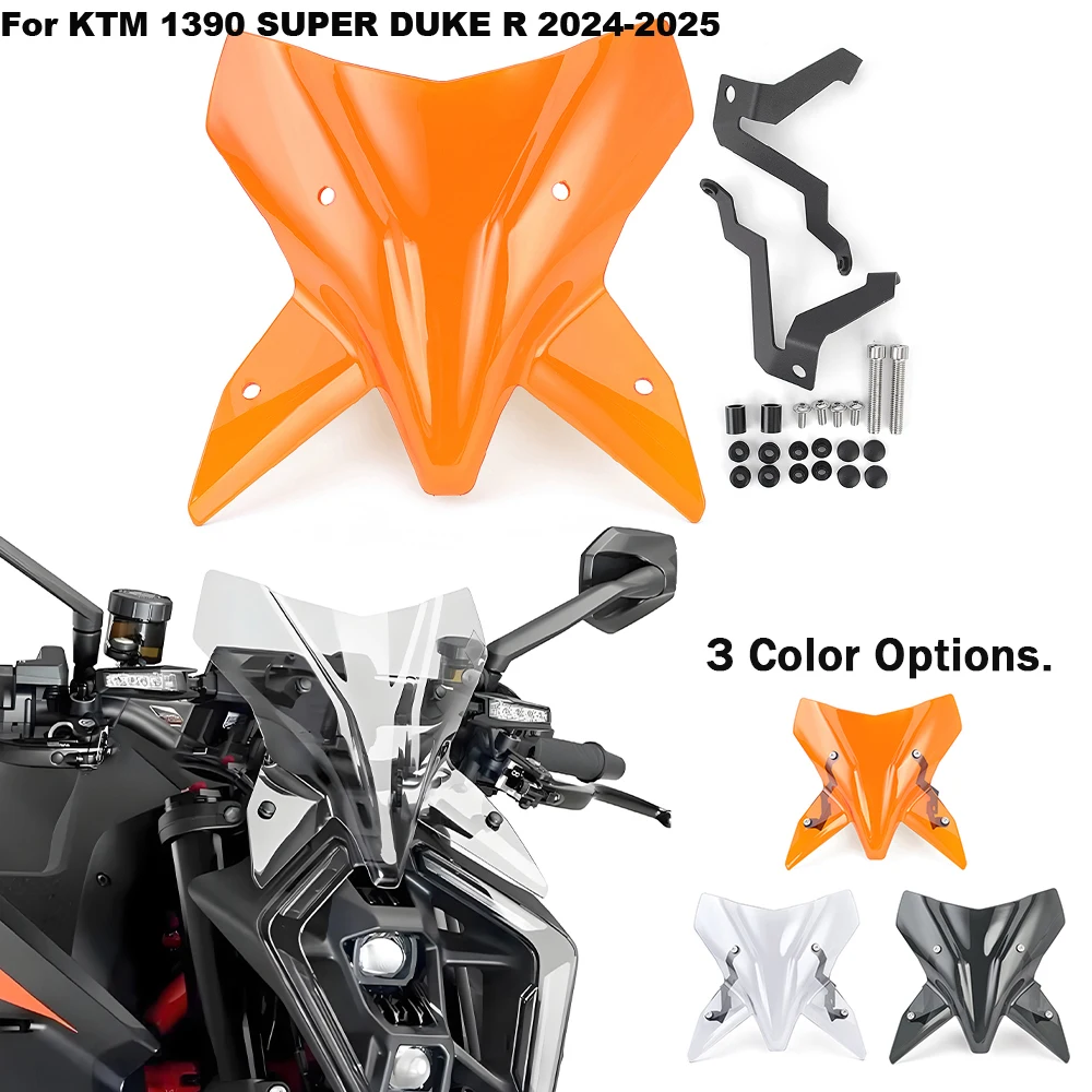 

Motorcycle Upper Windshield Deflector WindscreenFor K-TM 1390 SUPER DUKE R 2024-2025