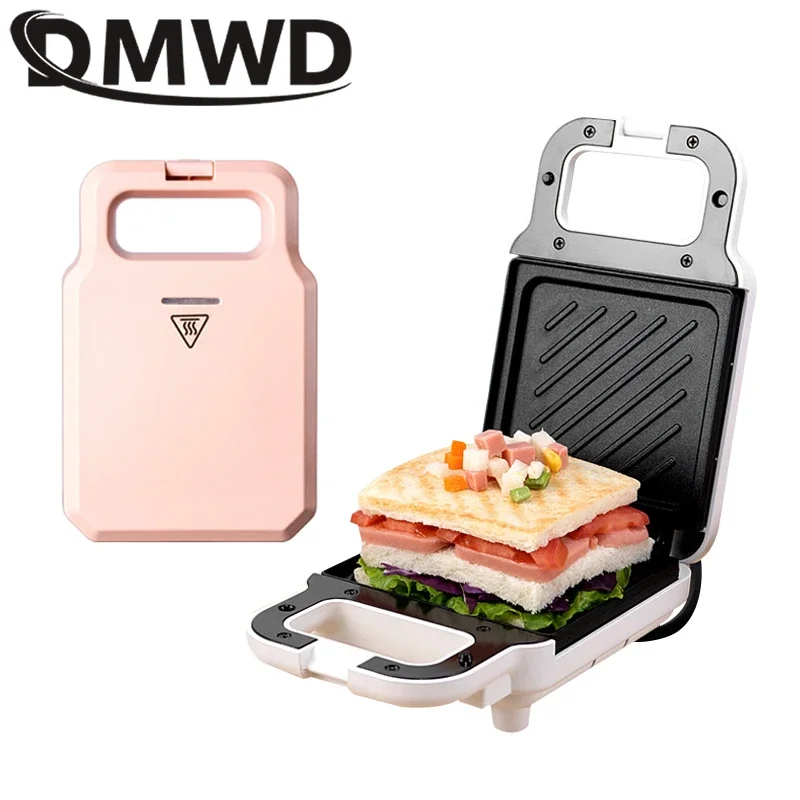 

DMWD Bread Sandwich Maker Mini Light Food Waffle Muffin Breakfast Machine Egg Omelette Pan Pressure Toaster Grill Panini Oven