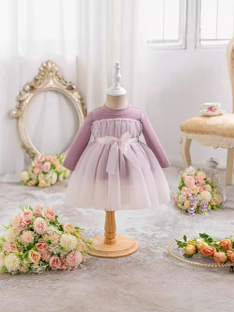 Cute Tulle Baby 1 Year Birthday Baptism Dress For Girls Costume Newborn Christening Gown Baby Girl Princess Party Dresses 0-2Y