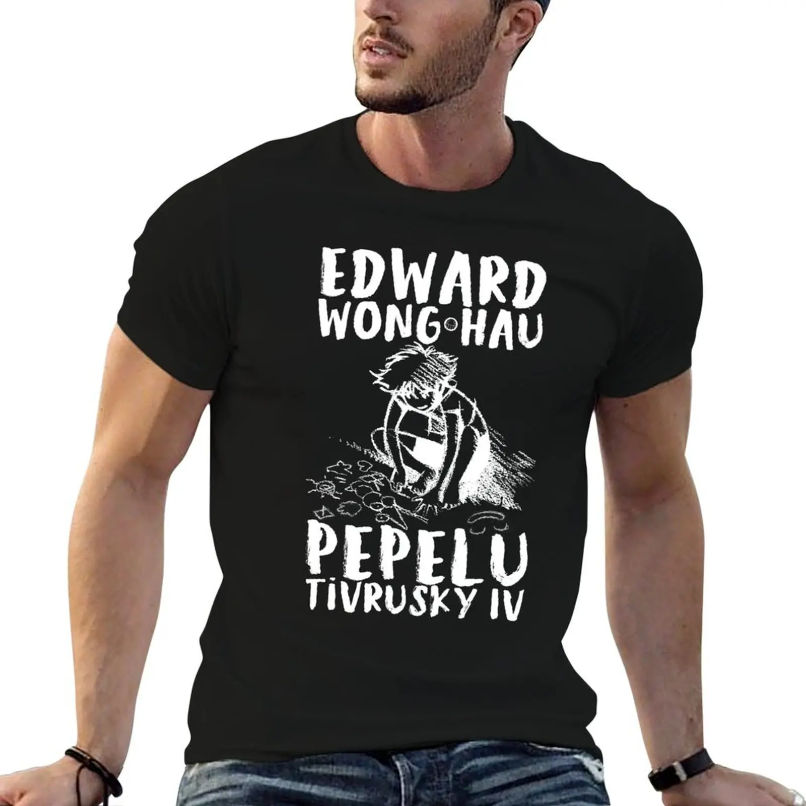 

повседневная мужская футболка Ed 4th the t for (белая) футболка рубашка