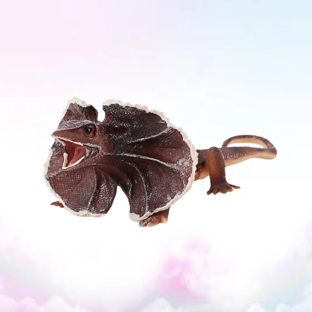 Creative Ornament Frilled Lizard Model Decoration Animal Umbrella for Room Child