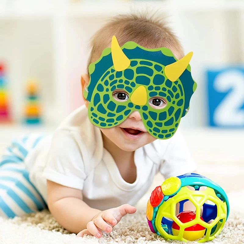 6-18 pz maschere per feste di dinosauro elastico EVA feltro bambino schiuma Dino maschera per bambini Cosplay a tema Masquerade aprile sciocchi regalo di giorno