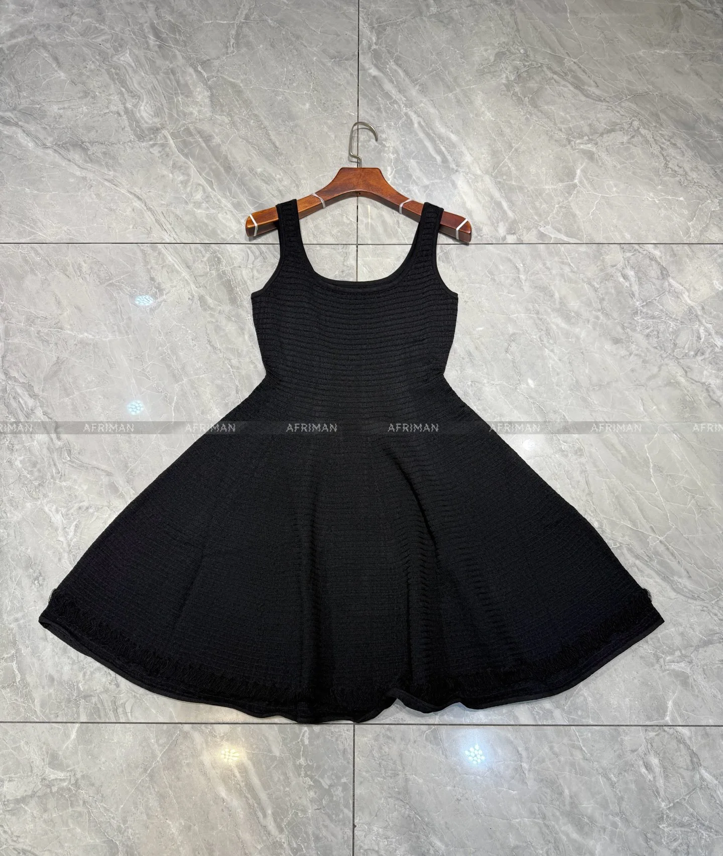 Dames gebreid vest baljurk mini-jurk