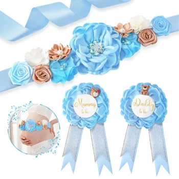 Elegant Mom to Be Baby Shower Sash for Expecting Mothers