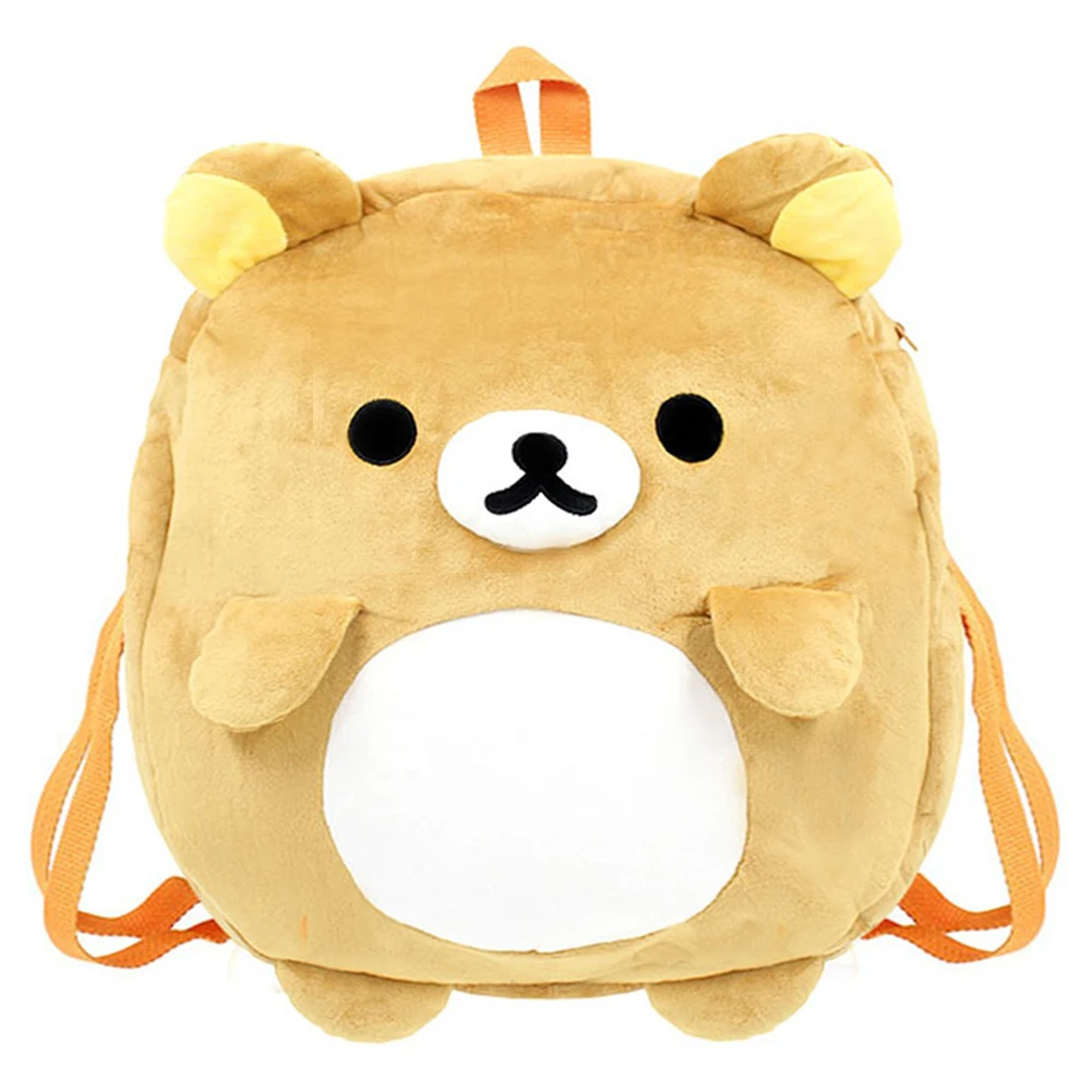 

Cute Rilakkuma Bear With Ears Plush Backpack Bag Rucksack Bags for Women Girls Kids Back Pack