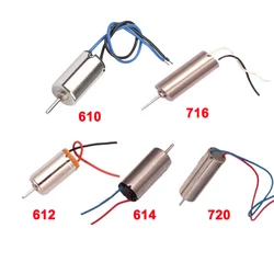 DC 3V-3.7V Mini motore Coreless 610,612,614,716,720 motore magnetico ad alta velocità RC Drone Engine accessori UAV