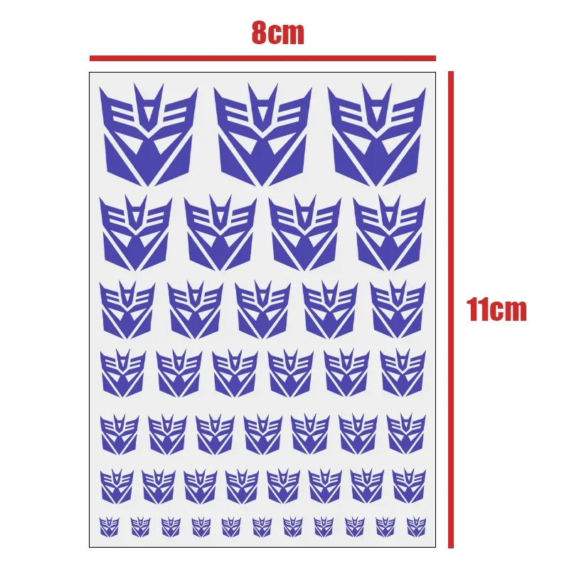 The Transformers UV DTF Stickers Autobots Decepticons Stickers Decal for Custom DIY Scene Accessories Decoration Car 3D Sticker
