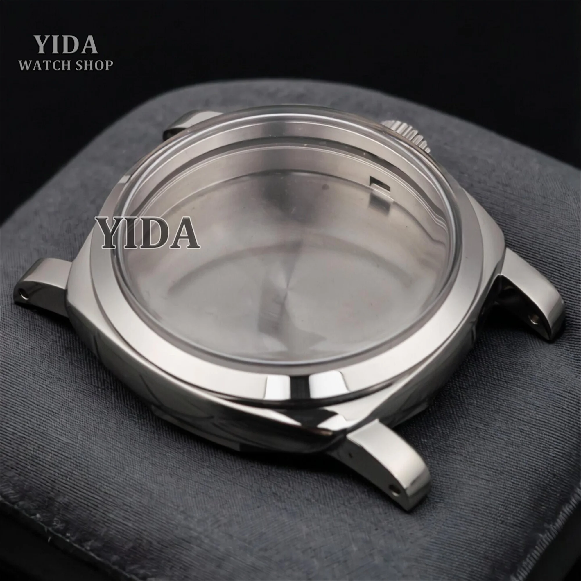 Stainless Steel 47mm Watch Case for PAM 6152 No Bridge Case Fit ETA 6497/6498 ST3600 Movement 10ATM Waterproof MOD Watch Case